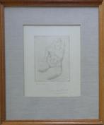 WILLY KREITZ / VROUWELIJK NAAKT / ZW-W ETS / 39x33cm KADER, Ophalen of Verzenden