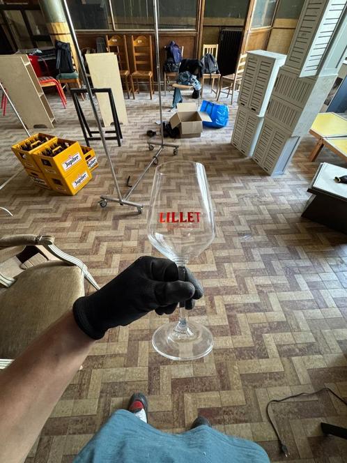 Lot de 4x6 verres à pied LILLET - 53 cL, Verzamelen, Glas en Drinkglazen, Nieuw, Ophalen