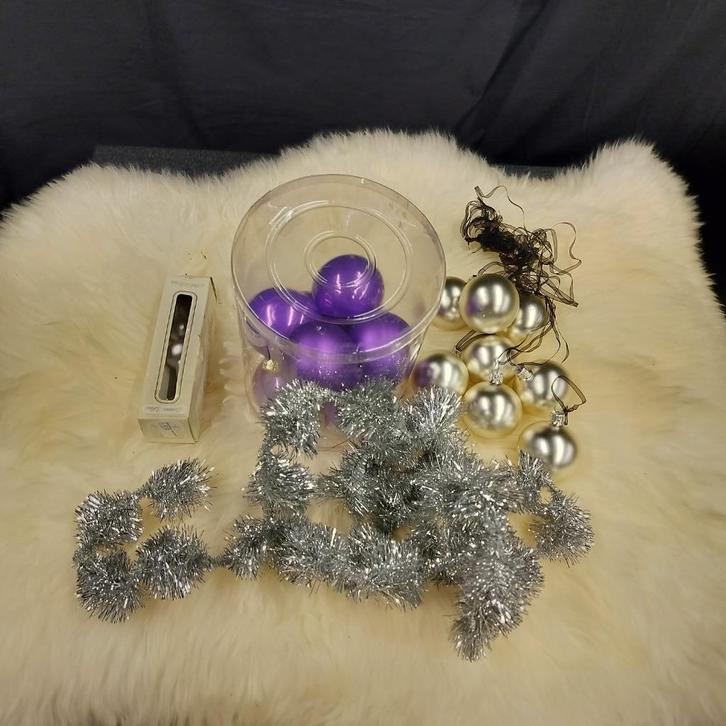 Set kerstballen kerstversiering, Divers, Noël, Comme neuf, Enlèvement ou Envoi