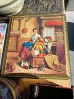 boîte métal vintage 'Gastronomie' V. Janssens, Biscuits, Autres marques, Enlèvement, Utilisé