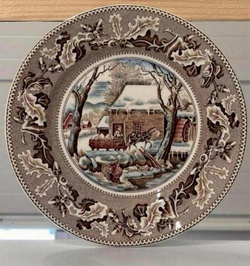 Johnson Brothers Historic America Thanksgiving FROZEN Bord, Antiek en Kunst, Antiek | Wandborden en Tegels, Ophalen of Verzenden