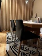 Stoelen Indeco design, Huis en Inrichting, Stoelen, Ophalen, Gebruikt, Zwart, Leer