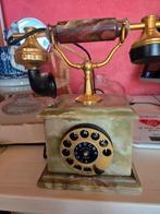 Oude Italiaans Marmeren Telefoon, Telecommunicatie, Ophalen, Gebruikt, Met draaischijf
