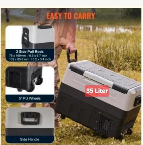 Compressor Koelbox / Vriezer 35 liter 12V-220V, Caravans en Kamperen, Koelboxen, Nieuw, Koelbox, Compressor, Ophalen