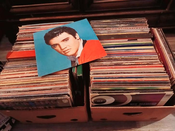 Lot +/- 300 vinyl platen, Cd's en Dvd's, Vinyl | Pop, Gebruikt, Ophalen