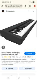 Roland piano numérique FP-30X BK, Musique & Instruments, Pianos, Enlèvement, Neuf, Noir, Autres types