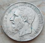 5 Francs 1894 (Belgisch Congo) Leopold I / Zeer zeldzaam !!, Postzegels en Munten, Munten | België, Zilver, Ophalen of Verzenden