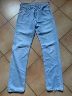 Levi’s 501 jeans bleu femme W30 L32 déchiré. Vintage. clair, Levi's, Bleu, W30 - W32 (confection 38/40), Porté