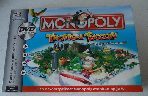 "Monopoly Tropical Tycoon"  Dvd Editie van Parker., Hobby en Vrije tijd, Gezelschapsspellen | Bordspellen, Gebruikt, Een of twee spelers