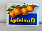 Ancien panneau d'affichage Apfelsaft, Enlèvement ou Envoi, Utilisé, Panneau publicitaire