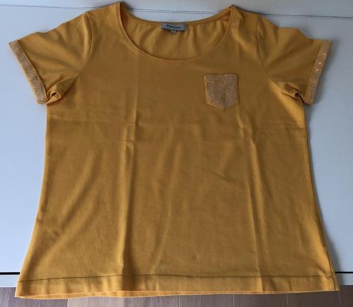 Gele T-shirt korte mouw - Terre Bleue, Vêtements | Femmes, T-shirts, Comme neuf, Taille 42/44 (L), Jaune, Manches courtes, Enlèvement ou Envoi