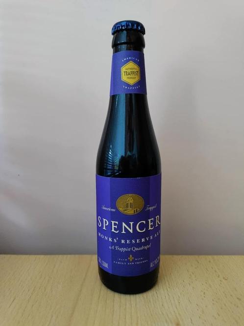 UNIEK Amerikaans trappistenbier Spencer Monks Reserve Quad, Verzamelen, Biermerken, Zo goed als nieuw, Flesje(s), Overige merken