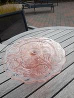Vintage taartschotel VSL rose-glas diameter 26cm, Ophalen of Verzenden