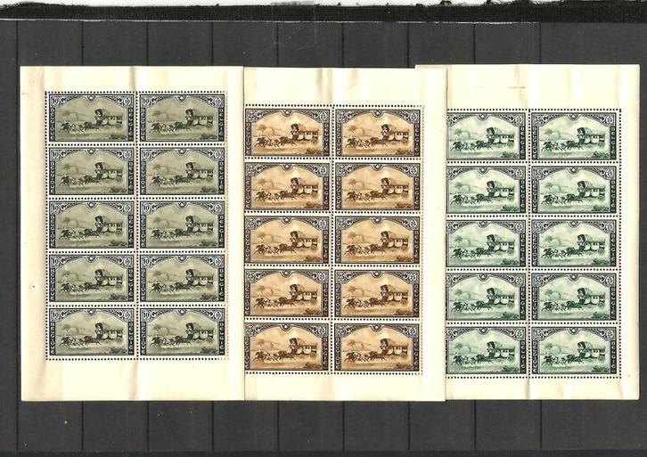 1935 Postkoets OBP F407/9**, Postzegels en Munten, Postzegels | Europa | België, Postfris, Orginele gom, Overig, Zonder stempel