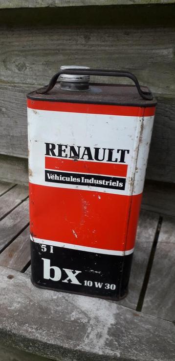 Ancien bidon d'huile Renault 