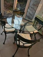 Tuinset gietijzer, Tuin en Terras, Ophalen, Zo goed als nieuw, Tuinset