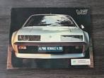 Renault Alpine NL 1978 uitgebreide folder brochure, Ophalen of Verzenden, Zo goed als nieuw, Renault