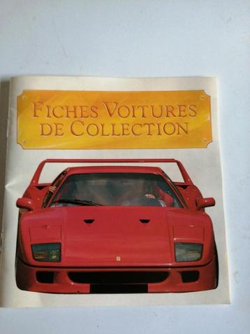 Collection de fiches de voitures. beschikbaar voor biedingen