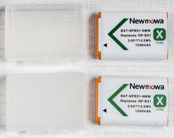 2 stuks NP-BX1 NEWMOWA batterijen beschikbaar voor biedingen