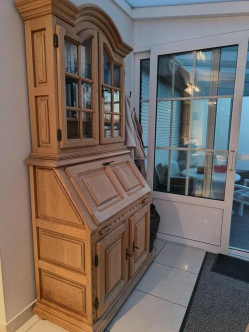 Antieken secretaire vol eikenhout, Huis en Inrichting, Kasten | Secretaires, Zo goed als nieuw, Ophalen