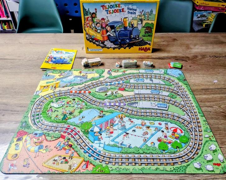 Spel: Haba Tsjoeke tsjoeke kleine trein vanaf 3 jaar, Kinderen en Baby's, Speelgoed | Educatief en Creatief, Zo goed als nieuw