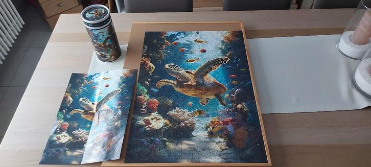 Puzzel  met blinkende stukjes erin 1000 stukjes, Hobby & Loisirs créatifs, Sport cérébral & Puzzles, Comme neuf, 500 à 1500 pièces
