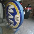 Maes Bier lichtreclame, Ophalen, Gebruikt, Reclamebord, Plaat of Schild, Overige merken
