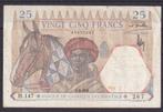 AOF-WAS 25 fr 1936 R VF, Postzegels en Munten, Bankbiljetten | Afrika, Ophalen of Verzenden, Overige landen, Los biljet