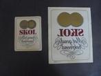 stickers bier Skol, Verzenden, Nieuw, Merk