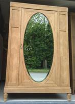 Eiken halkast met mooie spiegel, Antiek en Kunst, 100 tot 150 cm, 200 cm of meer, Ophalen, Ovaal