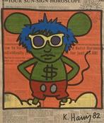 Keith Haring : dessin grand format sur papier journal, Enlèvement ou Envoi