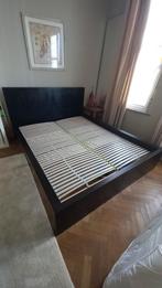 cadre lit ikea malm + 2 sommiers à lattes, Maison & Meubles, 210 cm, Enlèvement, Utilisé, 180 cm