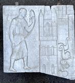 7 bas-reliefs sculpté par CANTRÉ maquette Gare BXL Congrès, Enlèvement