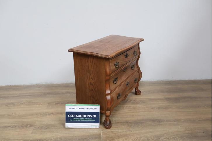 Houten Buikkastje met 3-Lades, Antiek en Kunst, Antiek | Overige Antiek