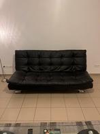 Canapé-lit,, Deux personnes, Noir, Utilisé, 140 cm
