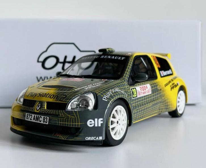 Renault Clio S1600 RMC Playstation 1/18 OT389 OTTO Nieuw, Hobby en Vrije tijd, Modelauto's | 1:18, Nieuw, Auto, OttOMobile, Ophalen of Verzenden
