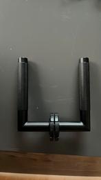 Zwarte gekartelde deurklink RVS, Doe-het-zelf en Bouw, Hang- en Sluitwerk, Ophalen, Nieuw, Inox, Klink of Kruk