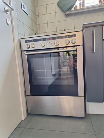Fornuis Siemens gas + elektrisch, 4 zones de cuisson, Enlèvement, Utilisé, Gril