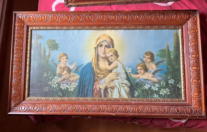 Groot oud frame - Madonna met kind - neoklassieke stijl, Antiek en Kunst, Kunst | Niet-Westerse kunst, Ophalen