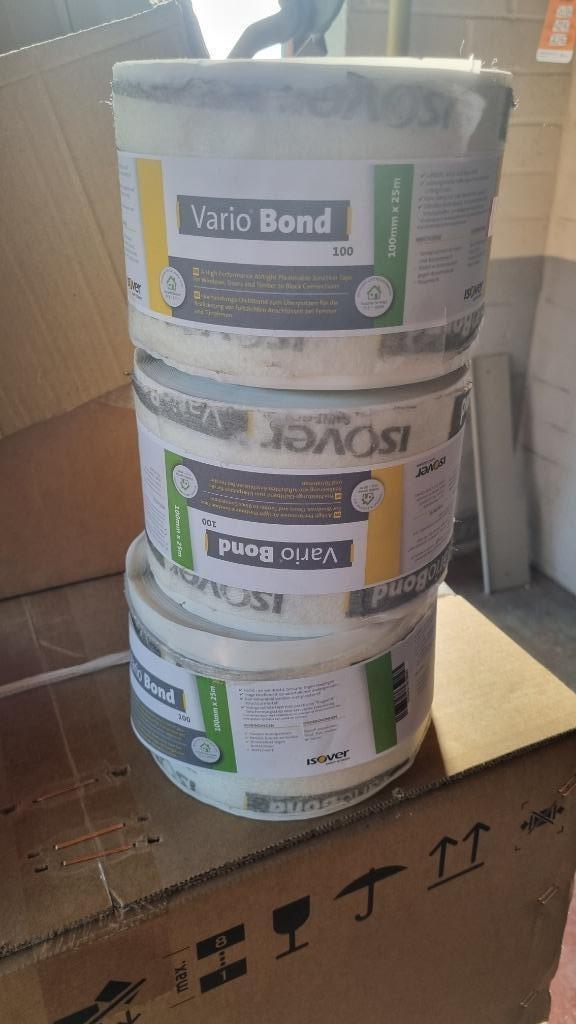 Isover variobond 3 rollen isolatietape, Doe-het-zelf en Bouw, Isolatie en Afdichting, Nieuw, Overige materialen, Ophalen