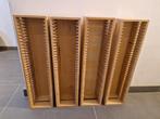 4 houten CDrekken voor 35 Cd's + 1 aangepast = +-180Cd's, Ophalen of Verzenden, Cd's