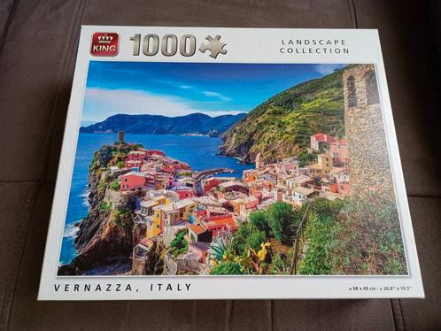 King puzzel 1000 stuks - Vernazza, Italië, Hobby & Loisirs créatifs, Sport cérébral & Puzzles, Utilisé, Puzzle, 500 à 1500 pièces
