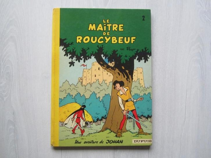 Johan et Pirlouit 2 : Le Maître de Roucybeuf - 1974, Boeken, Stripverhalen, Gelezen, Eén stripboek, Ophalen of Verzenden