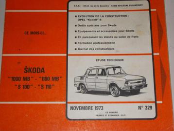 revue technique skoda 100 110 de 1969-1973