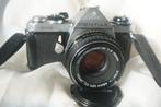 Pentax Me + Pentax-M 50mm f/2 bijna nieuw, Audio, Tv en Foto, Fotocamera's Analoog, Ophalen of Verzenden, Zo goed als nieuw, Spiegelreflex