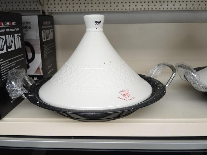 Tagine in gietijzer nieuw!, Huis en Inrichting, Keuken | Potten en Pannen, Nieuw, Overige typen, Gietijzer, Inductieplaat, Keramische plaat