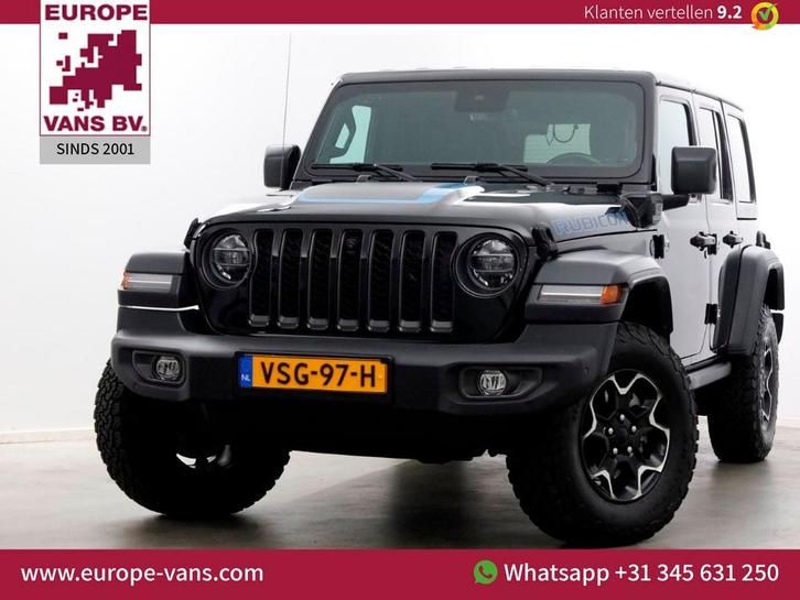 Jeep Wrangler Unlimited 4xe 380pk RUBICON 4x4 Automaat Plug-, Auto's, Jeep, Bedrijf, Wrangler, 4x4, ABS, Airbags, Alarm, Bluetooth