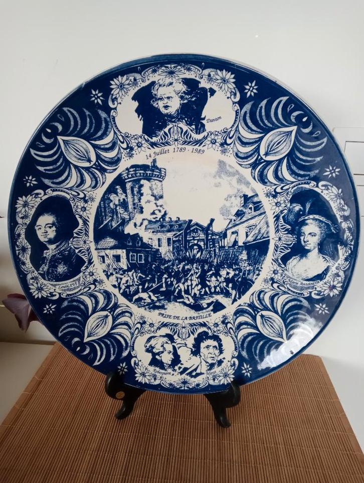 Delfts bord Franse Revolutie, Antiek en Kunst, Antiek | Keramiek en Aardewerk, Ophalen