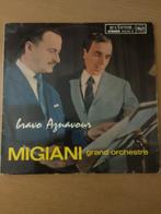 LP vinyle 33t .Migiani Grand Orchestre Bravo Aznavour 1963, Ophalen of Verzenden, Gebruikt