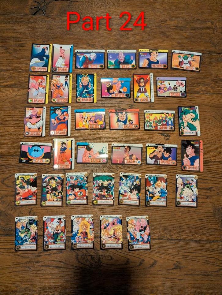Dragon Ball Carddass Hondaanse kaarten deel 24 compleet reg, Hobby en Vrije tijd, Verzamelkaartspellen | Overige, Zo goed als nieuw